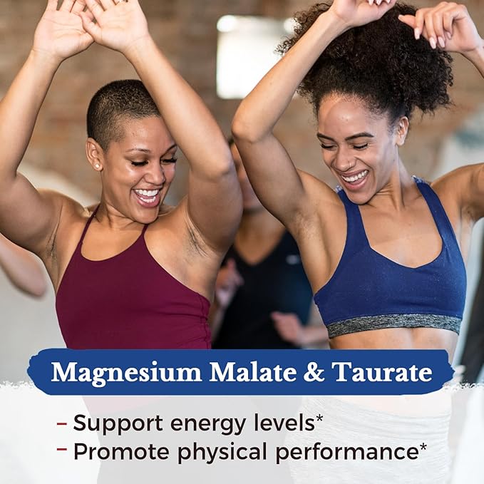 Vitalitown Magnesium Complex Supplement | 300mg Elemental Mag | Magnesium Citrate Glycinate Taurate Malate | Non-GMO, No Gluten, 240 Vegan Capsules for Bone Muscle Brain Heart