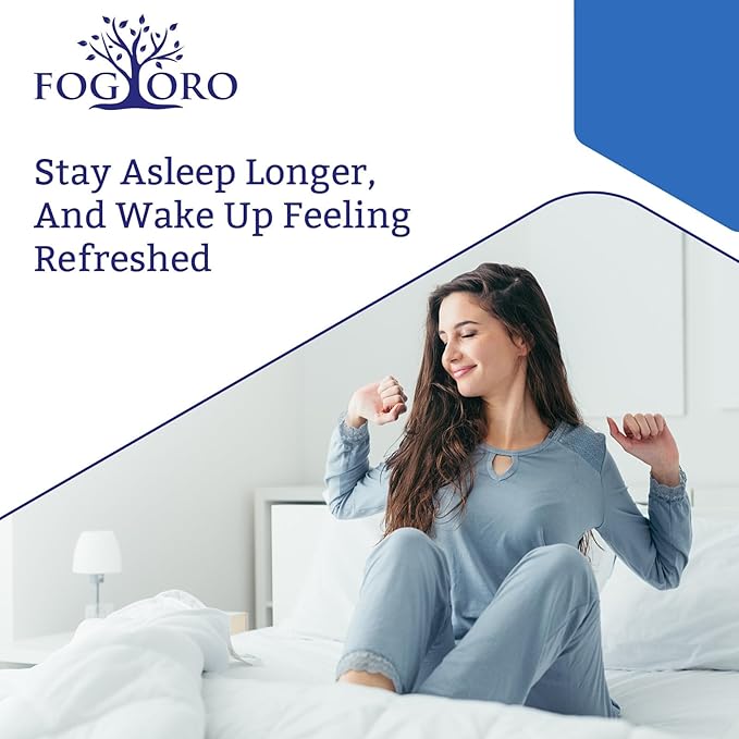 Fogoro Powerful Melatonin -Fall Asleep Faster, Stay Asleep Longer,Easy to Take, 60 Count (Pack of 2)