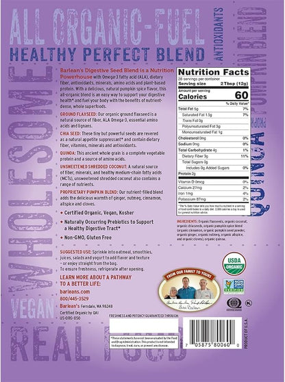 Barlean's Healthy Digestion Bundle - Stomach Repair and Digestive Seed Blend