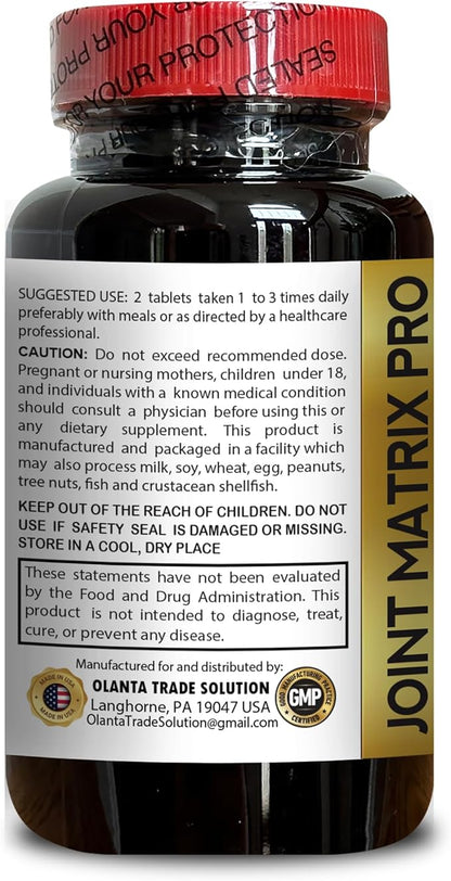 msm and glucosamine - Joint Matrix PRO - Chondroitin Sulfate, Advanced Joint Support Formula, Promotes Joint Comfort & Flexibility, Supports Healthy Joint - 1 Bottle