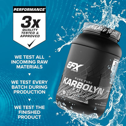 EFX Sports Karbolyn Fuel | Fast-Absorbing Carbohydrate Powder | Carb Load, Sustained Energy, Quick Recovery | Stimulant Free | 39 Servings (Neutral)