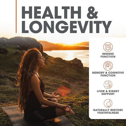 Genius Mushroom Supplement - Full-Spectrum Lion’s Mane, Cordyceps, Reishi -Daily Brain Nootropic for Energy, Focus, Memory & Overall Wellness - 90 Capsules – Organic for Mental Clarity & Performance