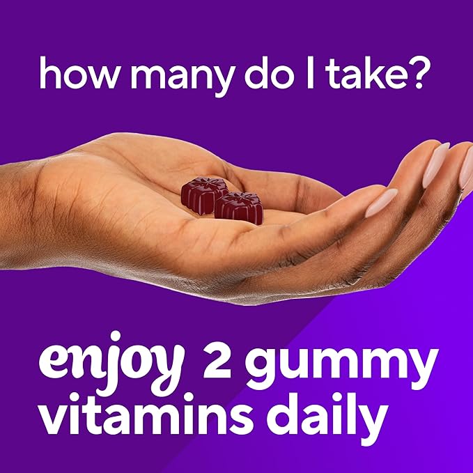 Vitafusion Iron Gummy Vitamin Supplement, Supports Red Blood Cell Production*, Guava Hibiscus Flavor, 30 Servings, 60 Count
