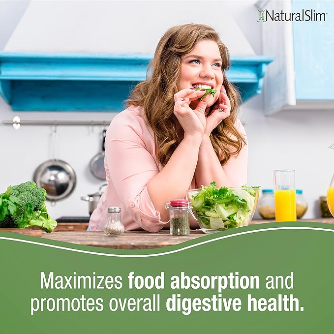 NaturalSlim Digestive Enzymes for Women & Men - Helpzymes Essential Enzymes for Digestion, Gut Health, Gas Bloating Relief with Bromelain, Ox Bile, Pancreatin. & Betaine HCL - 100 Capsules Solo