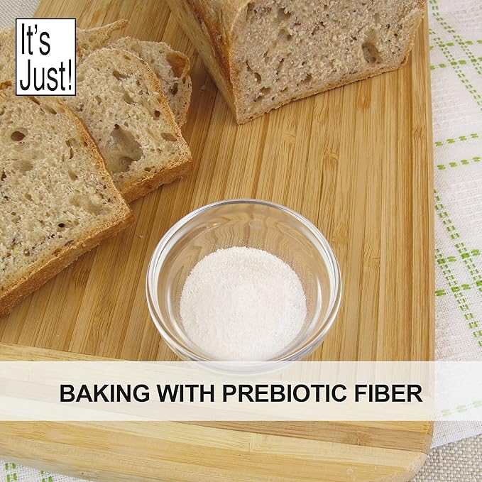 It's Just! - Inulin Prebiotic Fiber, Water Soluble, Chicory Root Powder, Promotes Gut Health, Made in USA, Proudct of Belgium, Vegan/Keto Friendly