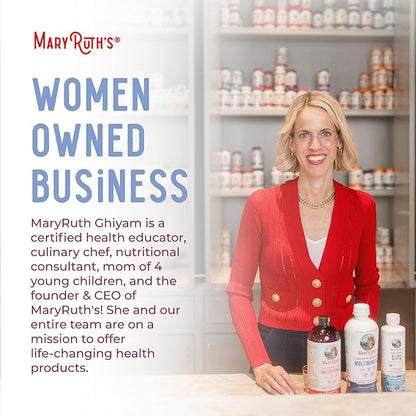 MaryRuth Organics | Liquid Iron Supplement Prenatal & Postnatal for Pregnant & Lactating | Iron Deficiency | Immune Support | Sugar/Gluten Free | Vegan | Non-GMO | 15.22 Fl Oz
