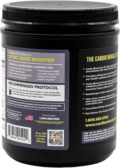 The Complete Nitric Oxide Solution - Nutritional Heart Healthy L-Arginine and Organic Beetroot Drink Mix, 90 Serving Canister
