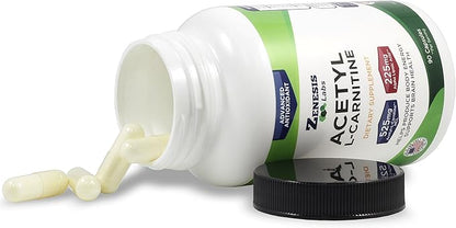 Zenesis Labs Acetyl L-Carnitine with Alpha Lipoic Acid Bulk 3-Bottle, 270 Capsule Supply (90 Capsules/Bottle)