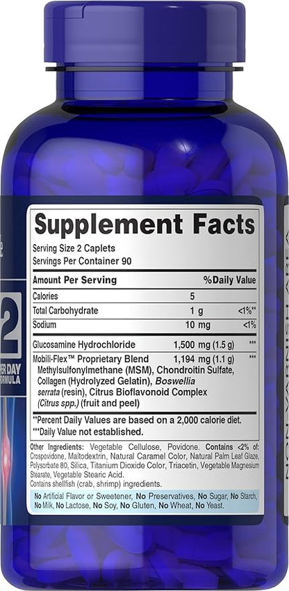 Puritan's Pride Glucosamine, Chondroitin & MSM-2 Per Day Formula