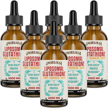 2000MG Liposomal Glutathione Liquid, Made in The USA, Glutathione Supplement with Antioxidant Complex - Immune System, Energy, Aging Defense, High Absorption, 12 Floz