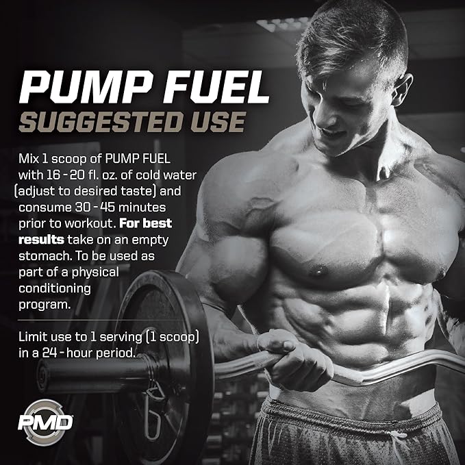 PMD Sports Ultra Pump Fuel Insanity - Pre Workout Drink Mix for Energy, Strength, Endurance, Recovery - Complex Carbohydrates and Amino Energy - Strawberry Slam (30 Servings)