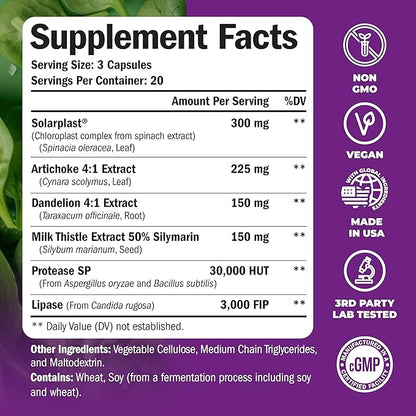 Glucosamine Chondroitin MSM with Turmeric Boswellia & Liver Cleanse Detox & Repair 40+ Liver Supplement with 50% Silymarin Milk Thistle Extract for Joint and Liver Support