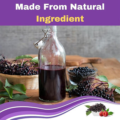 Greenfield Nutritions Halal Immune Support Elderberry Gummies for Kids - Supports Your Immune System Naturally with Halal Zinc and Vitamin C Gummy Halal Vitamins - 60 Delicious Kids Gummy Vitamins