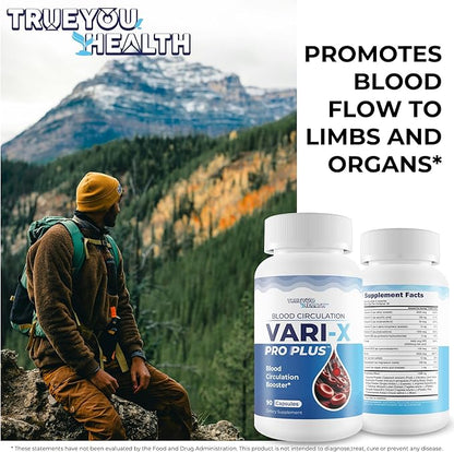 Blood Circulation Vari-X Pro Plus - Our Best Blood Circulation Booster - Blood Circulation Supplements to Improve Blood Flow Circulation - Vari X Pro Plus Blood Circulation Pills - Advanced Blood Flow