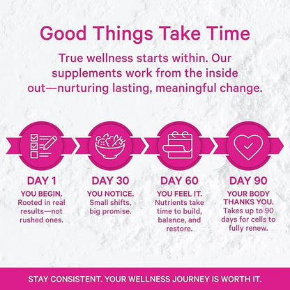 Pink Stork Postpartum Mood Support - Postnatal Hormone Balance for Women - Breastfeeding Friendly - Stress & Cognitive Support, New Mom Essentials - Ashwagandha, Chamomile, & Vitamin D, 60 Capsules