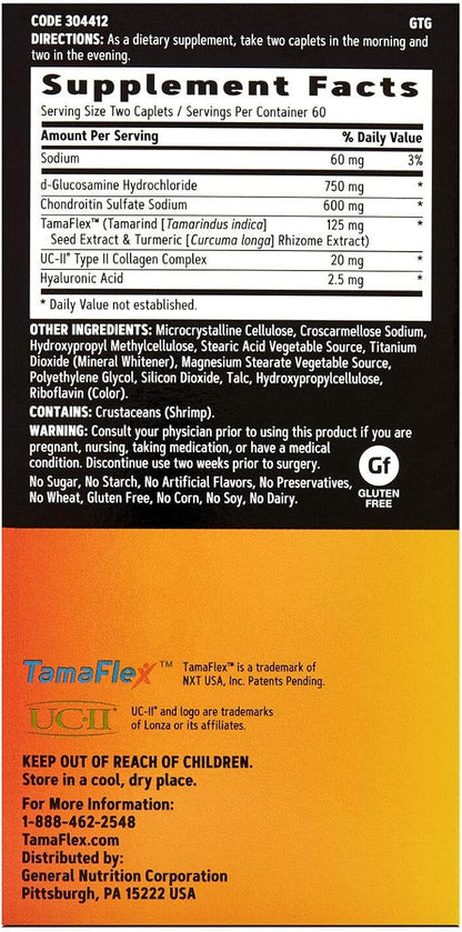 GNC Tamaflex Complete, 120 Caplets, Joint Support