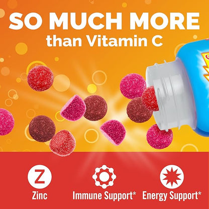 Emergen-C Kidz Daily Immune Support Dietary Supplements, Flavored Gummies with Vitamin C and B Vitamins for Immune Support, Berry Bash - 44 Count