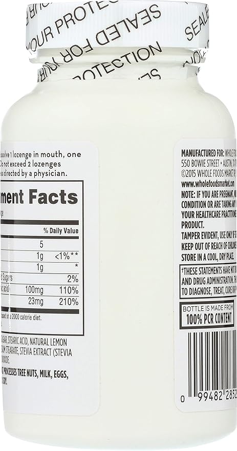 365 Everyday Value, Zinc Lozenge with Vitamin C, 90 ct (Pack of 2)