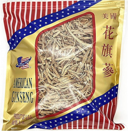 President Brand American Ginseng SKU 0170PB-MIX8-B |Wisconsin Ginseng Root |Culticate Ginseng Root|总统牌美国花旗参|總統牌美國花旗參|Nhân Sâm Mỹ |미국인삼|Prong Ungraded| 8oz Bag, 统参节口