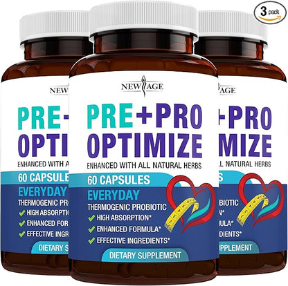 Pro Optimize Probiotics for Women, Menopause, 70 Billion CFU, Digestive Health - Support for Bloating, Hot Flashes, Joint Support, Night Sweats - Gut Health & Metabolism - Dong Quai (180 (Pack of 3))