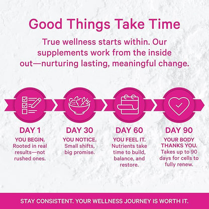 Pink Stork Ashwagandha, Maca Root, and Black Cohosh - Hormone Balance for Women - 9 Clinically-Studied Herbs for Perimenopause and Menopause - Hot Flashes, Mood Swings, Energy, 60 Capsules