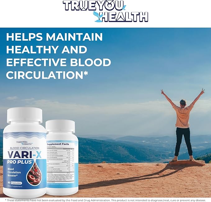 Blood Circulation Vari-X Pro Plus - Our Best Blood Circulation Booster - Blood Circulation Supplements to Improve Blood Flow Circulation - Vari X Pro Plus Blood Circulation Pills - Advanced Blood Flow