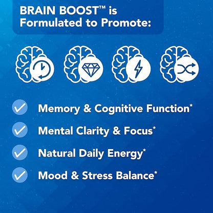 Brain Boost Supplement by Dr. Bill Rawls – Brain Boosting Capsules w/Lion’s Mane, Cat’s Claw, Bacopa, Sensoril Ashwagandha & Ginkgo Biloba