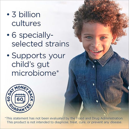 Renew Life Kids Probiotic Gummies, Supports Digestive & Immune Health, Soy, Dairy & Gluten Free, Berry, 60 Chewable Tablets