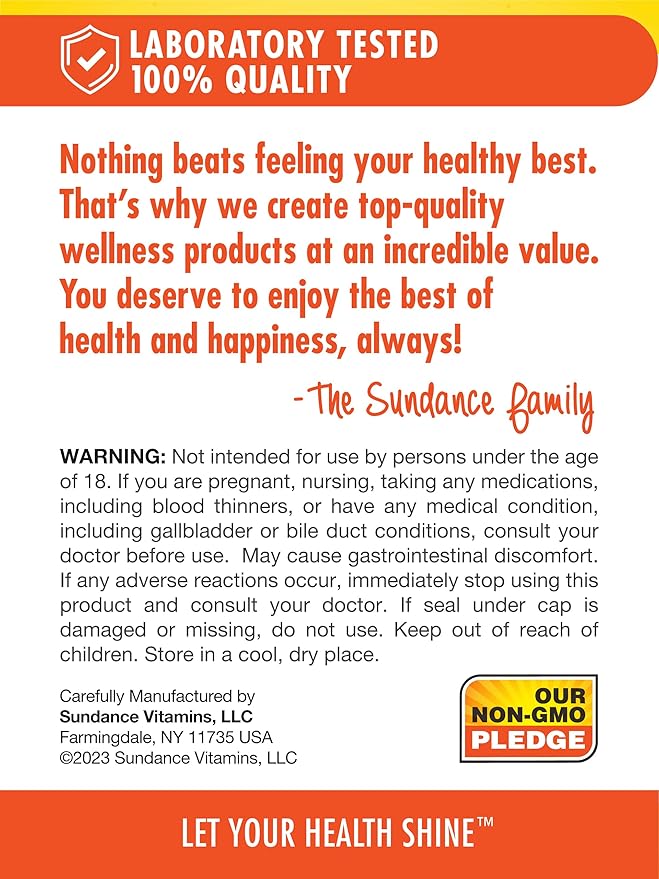 Sundance Glucosamine Chondroitin with MSM and Turmeric | 80 Caplets | Triple Strength Formula | Non-GMO and Gluten Free Supplement