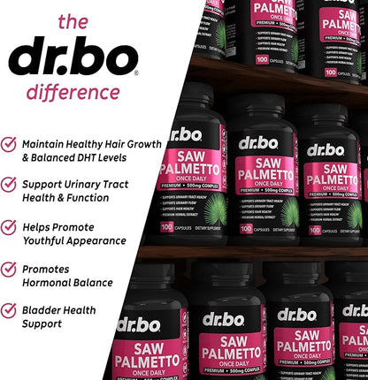 Saw Palmetto for Women Hair Loss - DHT Blocker for Women Natural Growth Plus Bladder Control Supplements Complex - Pure Saw Palmetto Hair Loss Supplement Capsules Support Extract & Urination Pills Aid