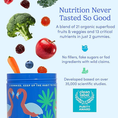 FIRST DAY Multivitamin for Women - Daily Womens Multivitamin Gummies - Vitamin A C D E B12, Magnesium, Zinc, Biotin – Vegan, Gluten Free Womens Vitamins - Hair Growth, Skin, Energy – 30 Day Supply