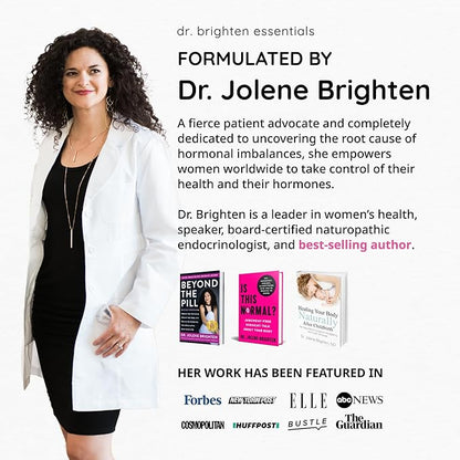 Dr. Brighten Balance - Hormone Balance for Women with Chasteberry and DIM - Targets Hormonal Acne, Period Issues, & PMS - Vegan, Non-GMO