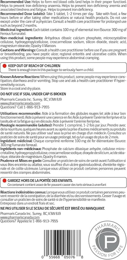 Ferofit - Ferrous Fumarate Tablets 300mg | 100mg of Elemental Iron | Prevent Iron Deficiency Anemia | Prevent Associated Tiredness & Fatigue