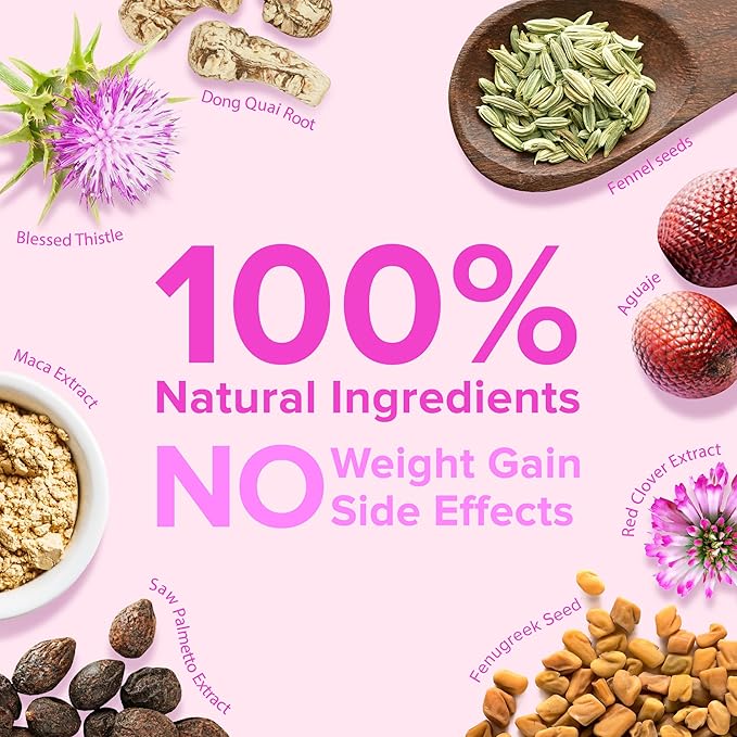 Enhance Breast Enlargement Pills - Breast Enhancement Pills for Women, Breast Enhancer, All-Natural Ingredients, 60 Capsules