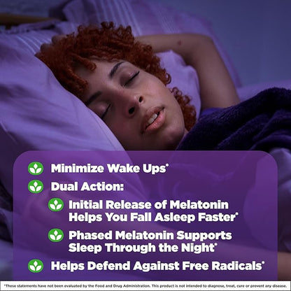 Natrol 10 mg Melatonin Gummies, Time Release Sleep Gummies for Adults, Minimize Wake Ups, Strawberry-Flavored, 55 Count, 55 Day Supply