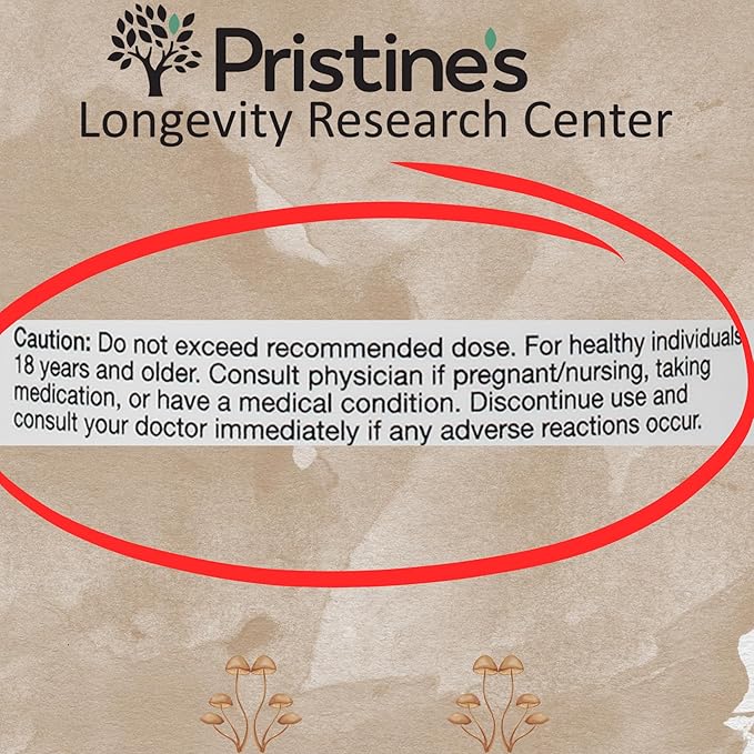 PRISTINE'S Cordyceps Mushroom Capsules - 60 Day Supply 1000 MG - Athletic Performance, Endurance & Immunity Adaptogen Supplement - Anti Aging Support Antioxidant