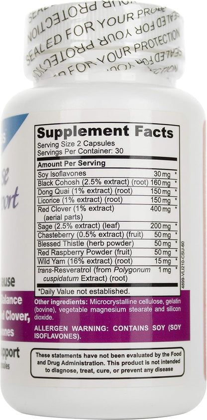 DrFormulas Menopause Supplement for Hot Flashes, Night Sweats, and Mood Swings Relief with DIM, Dong Quai, Black Cohosh, 60 Count