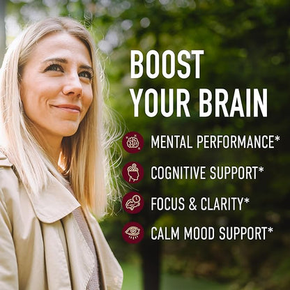 Mushroom Gummies for Adults | with Lions Mane, Turkey Tail, Reishi, Cordyceps, Chaga & Maitake | Nootropic Mushroom Supplement | Support Cognitive Function & Immune Health | Raspberry Flavor | 60ct