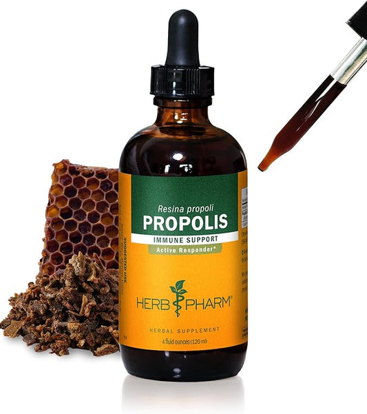 Herb Pharm Propolis Liquid Extract for Immune System Support - 4 Ounce