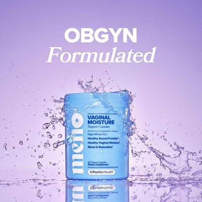 O Positiv MENO Vaginal Moisture Support Capsules – OBGYN-Formulated to Support Healthy Vaginal Moisture, Mood & Relaxation – Hormone-Free with Maca & Fenugreek Seed – 30 Servings (Pack of 2)