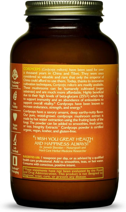 HealthForce SuperFoods Integrity Extracts Cordyceps - Powder - 130 Grams
