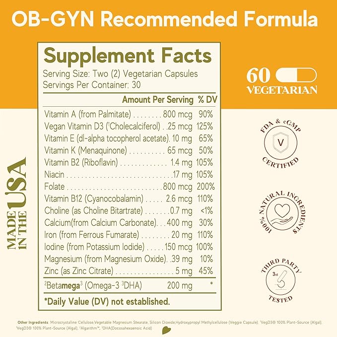 Protected Prenatal Multivitamins