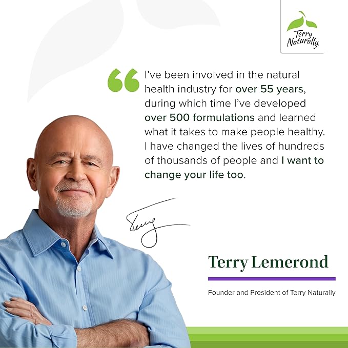 Terry Naturally Clinical Glutathione - Antioxidant Supplement for High Absorption - Dietary Supplement with L-Glutathione - Vegan Supplement to Support Cell Health - 60 Slow Melt Tablets