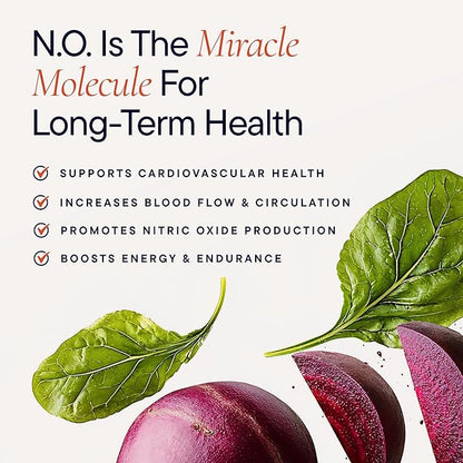 Berkeley Life Professional - Nitric Oxide Booster & Support Supplement with Organic Beetroot Powder - Helps Maintain Healthy Blood Pressure - Support Circulation & Cardiovascular Health - 60 Capsules