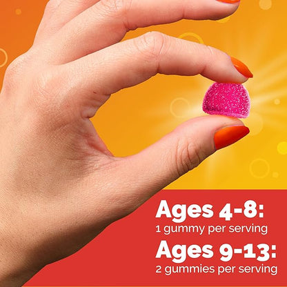 Emergen-C Kidz Daily Immune Support Dietary Supplements, Flavored Gummies with Vitamin C and B Vitamins for Immune Support, Berry Bash - 44 Count