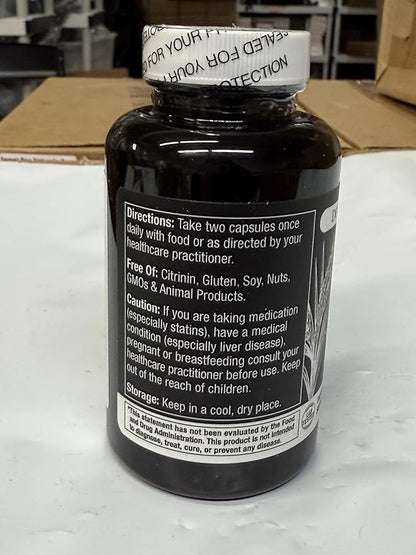 Durable Red Yeast Rice - Enhanced with CoQ10, Extra Strength Management, Heart Health, Healthy Blood Flow - 1600mg Organic Red Yeast Rice + 50 mg KanekaQ10 CoQ10 - (60 Count (Pack of 1))