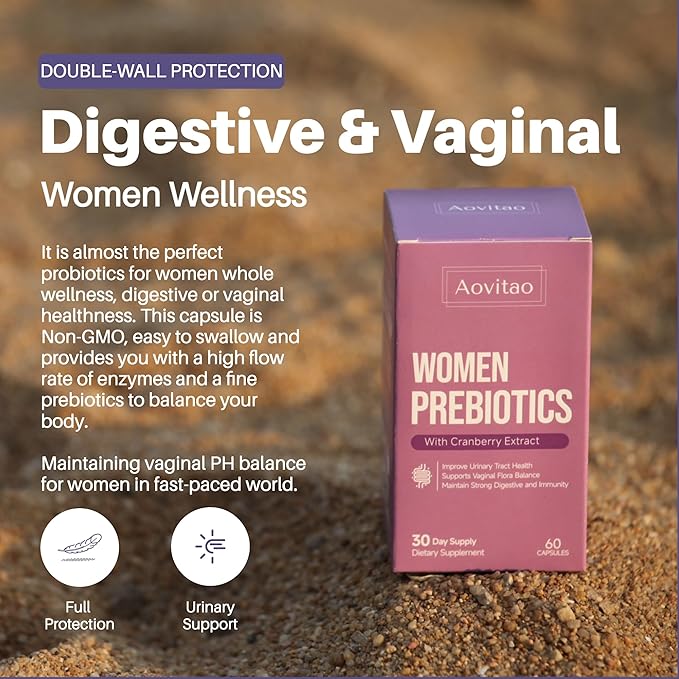 Ph Balance Pills Female Vaginal Probiotics Women Gut Health Prebiotics 60 Billion CFU Capsules Digestive Urinary Tract Support