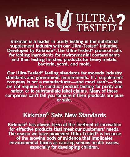 Kirkman – Zinc Picolinate 25 mg - Hypoallergenic – 150 Vegetarian Capsules – Gluten Free – Casein Free – Minerals