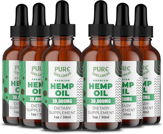 Hemp Seed Oil (30,000mg 6-Pack)
