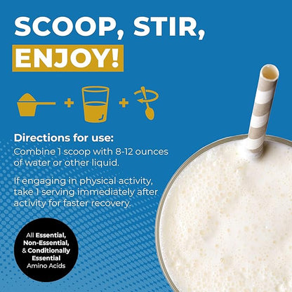 Collagen Protein Powder, 17g Protein Nano-Hydrolyzed Grass Fed Collagen, Vitamin C, 2g Arginine for Wound Support, Gluten Free, All Natural, Fat and Sugar Free, 0g Carbs, Vanilla, 23 oz, 30